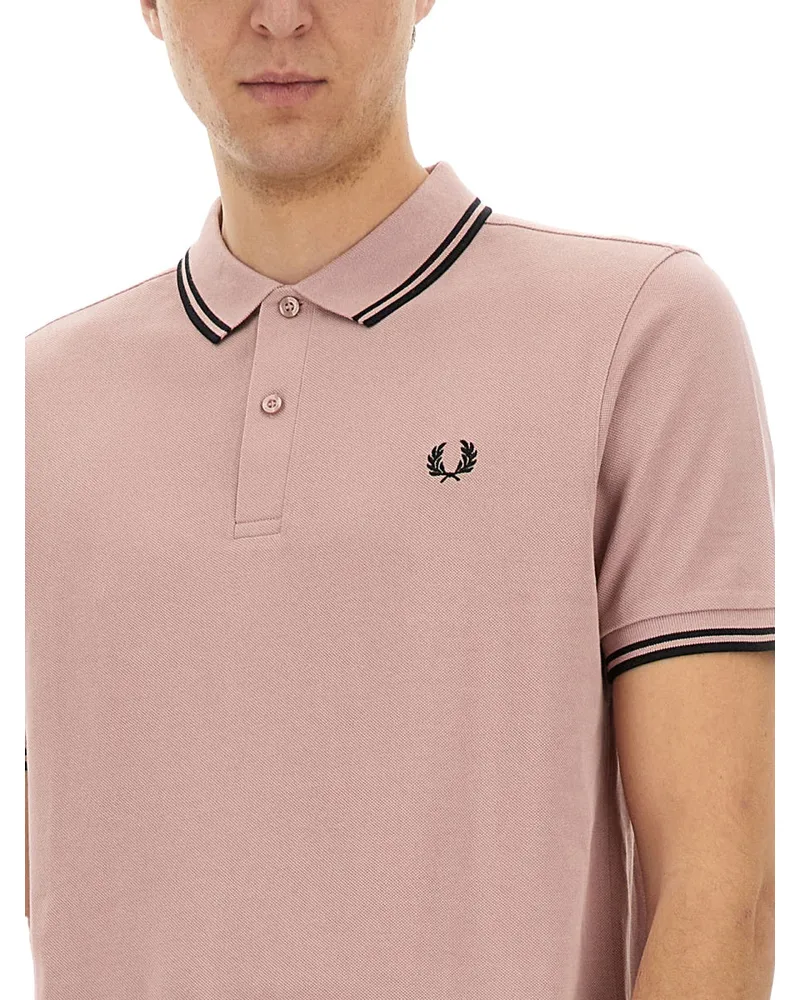 Comme des Garçons Cotton Polo Shirt — Pink Pink
