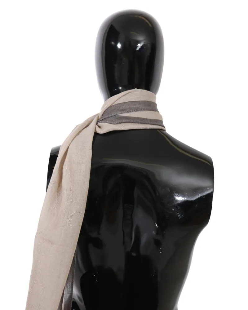 CoSTUME NATIONAL Beige Women Cotton Shawl Scarf Beige