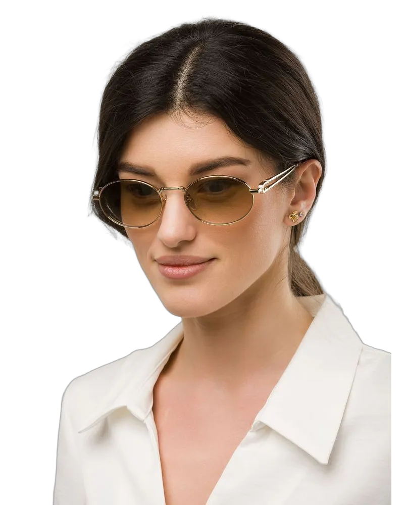 Furla Women's Sunglasses Polished Rose Gold Metal Eyewear Rose