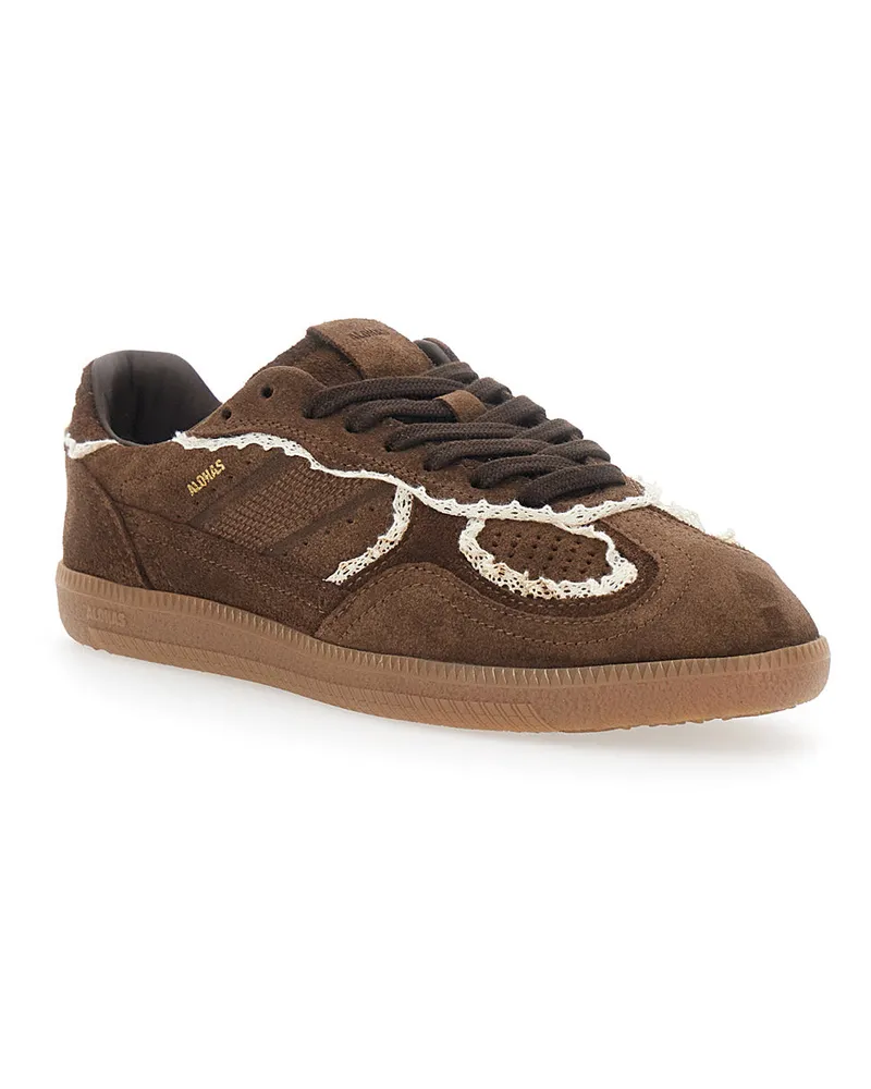 Alohas Women's Sneakers Tb.490 Crochet Leather Brown Trainers Brown