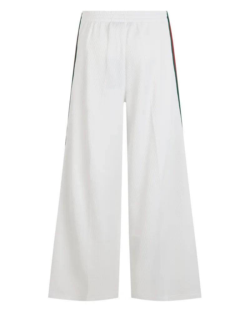 Gucci Women Track Pants White Cotton White