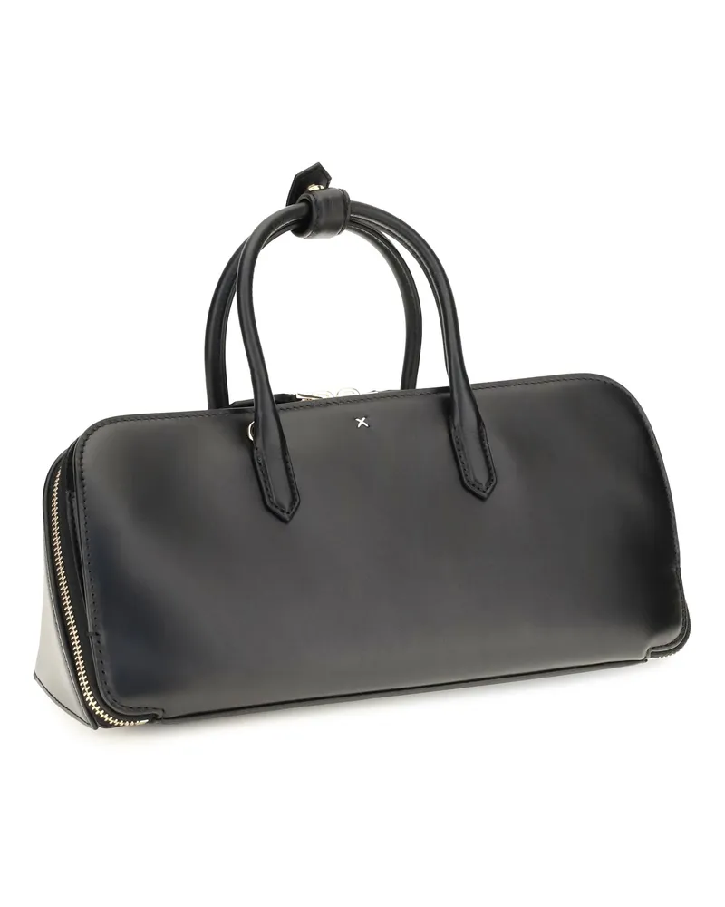 Alaïa Women's Handbag Delta Nubuck Black Calf Leather Shoulder Bags Black
