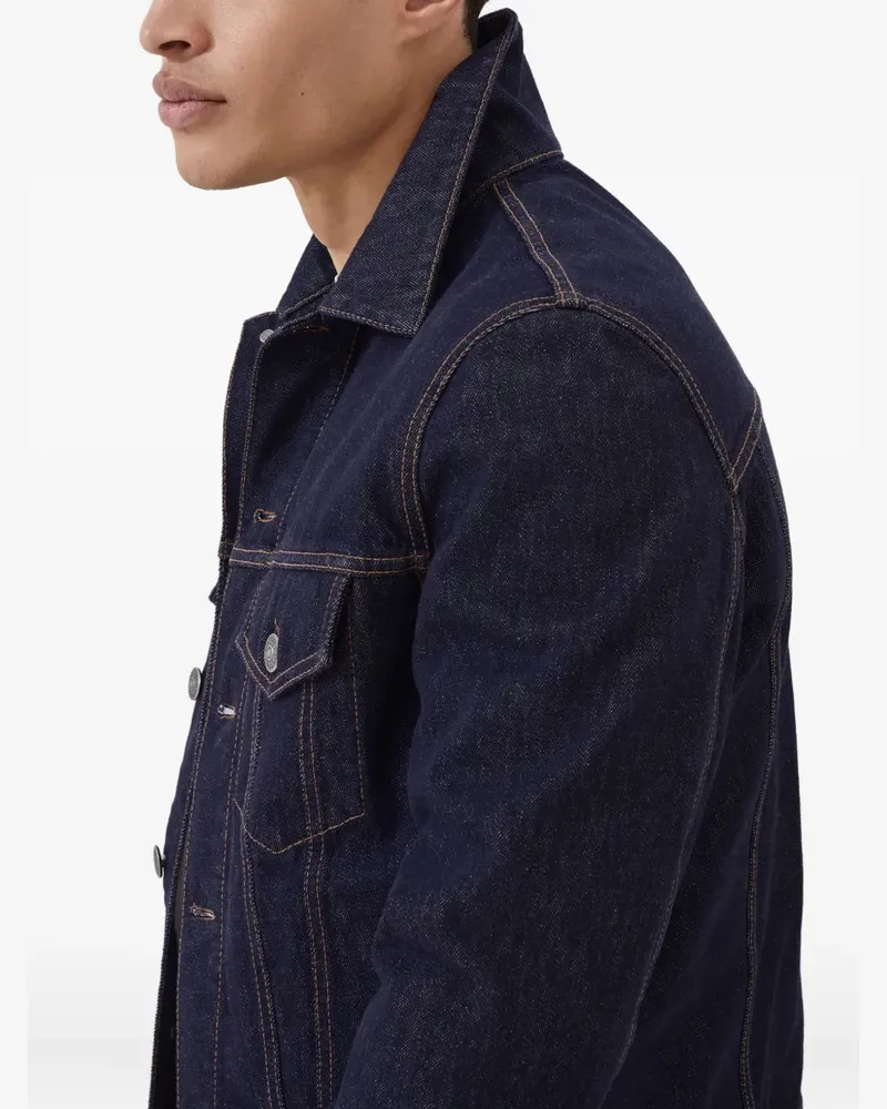 Brunello Cucinelli Men's Cotton Denim Jacket Aw25 M Indigo