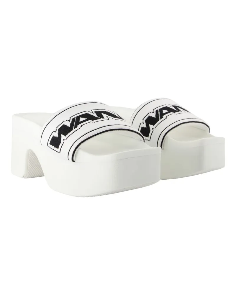 Alexander Wang Women's Aw Webbing Platform Sandals -  Polyester White Others Shoes White