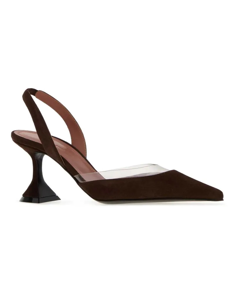 Amina Muaddi Coftra Scarpe Con Tacco High Heel Shoes Brown