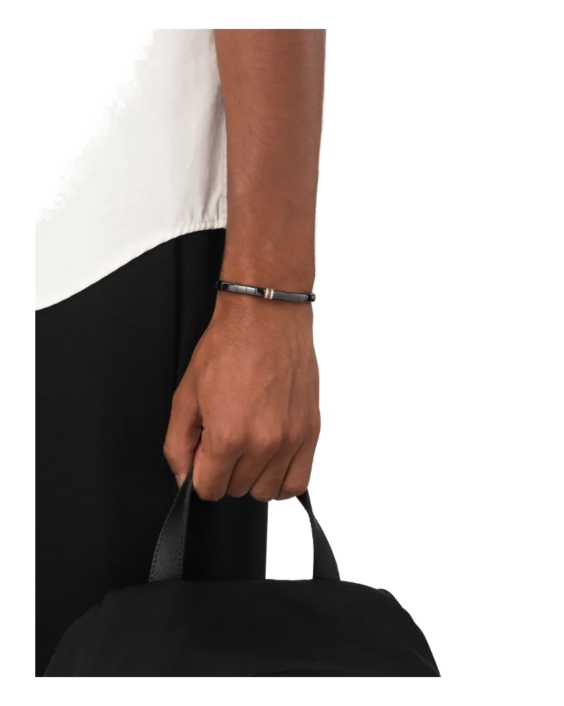 Roberto Demeglio Women's 18kt Wraparound-Style Bracelet Continuty Black