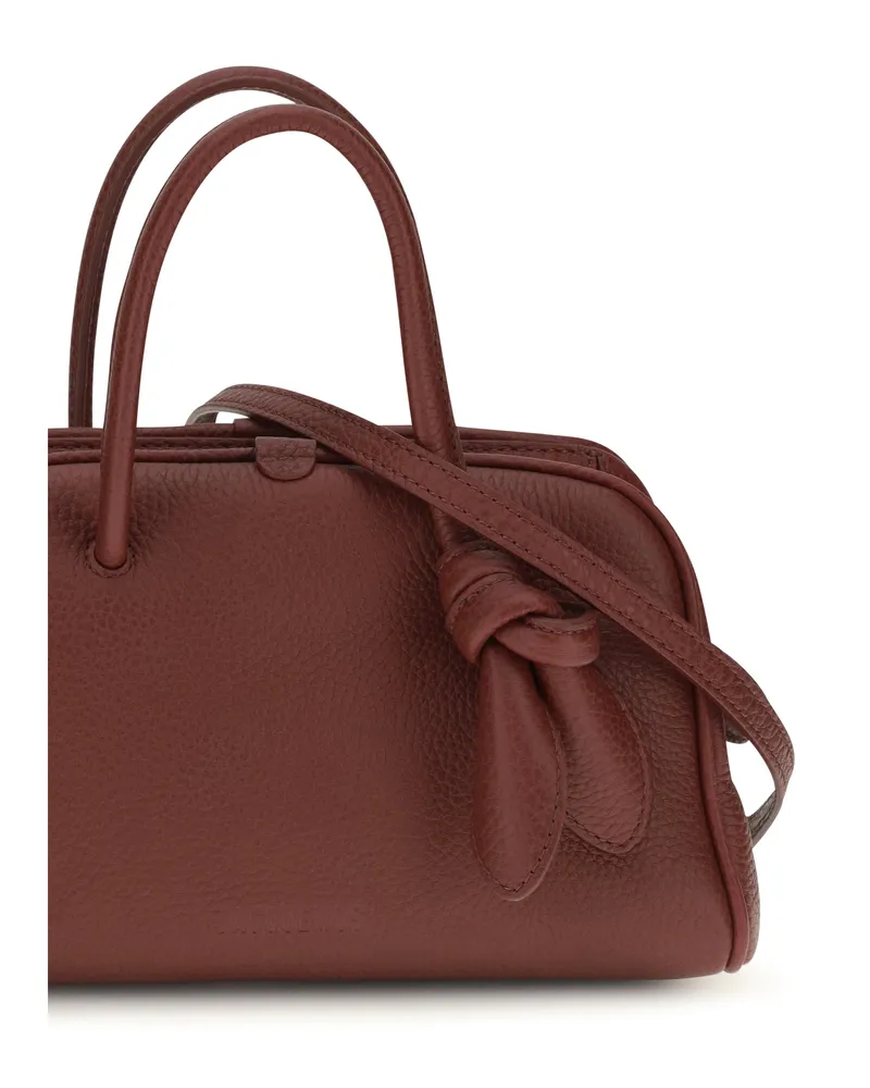 Jacquemus Le Petit Turismo Top Handle Bag — Burgundy Burgundy