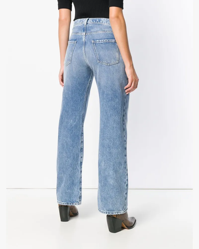 Maison Margiela Oversized-Pocket Denim Jeans — Light Blue Light