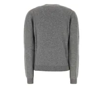 Argyle Cashmere Sweater — Gray