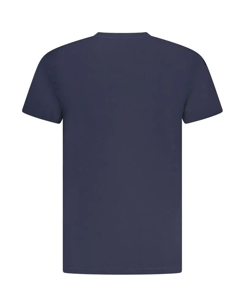 Tommy Hilfiger Logo-Print Cotton T-Shirt — Navy Navy