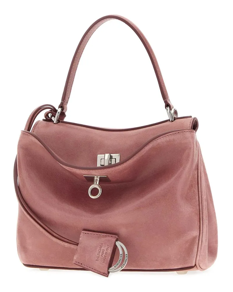 Balenciaga Women's Rodeo Top Handle Shoulder Bag Pink Lamb Pink