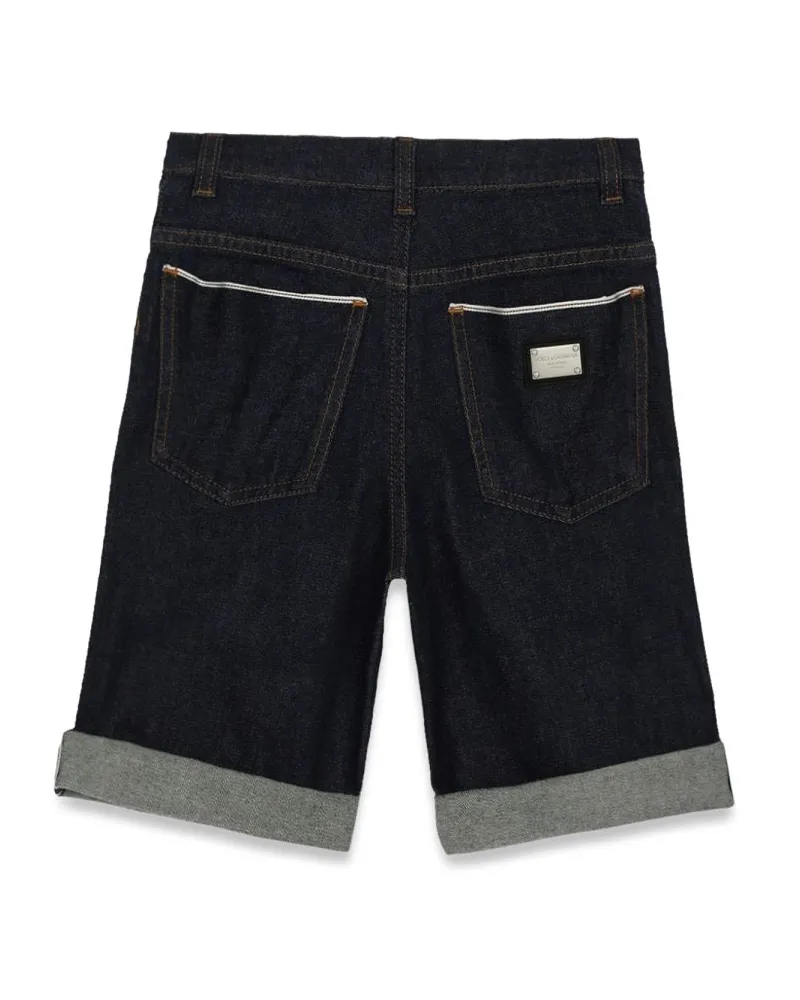 Dolce & Gabbana Cotton-Elastane Bermuda Shorts — Multicolor Multicolor