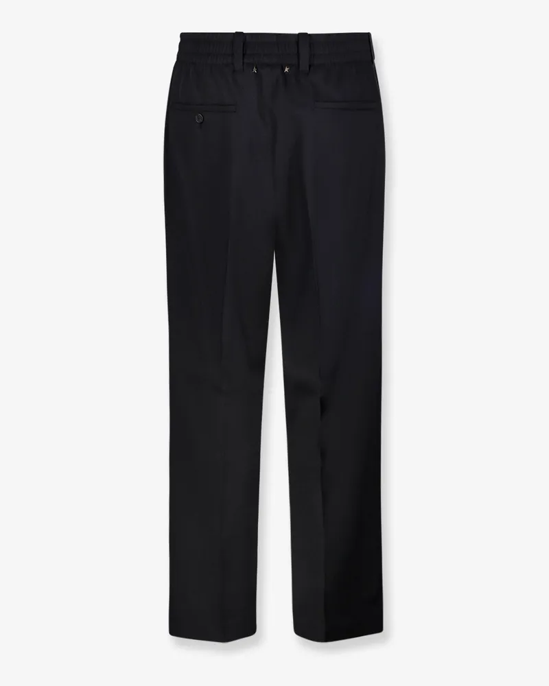 Golden Goose Men's Trousers Isiah Black Virgin Wool Black