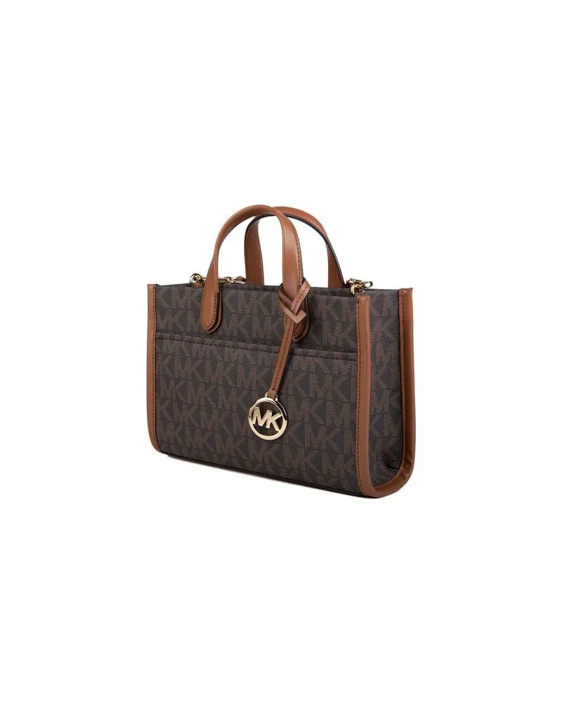 Michael Kors Women's Tote Bag Brown-Luggage 89.coated Canvas - Tote-Bags Brown/luggage Brown