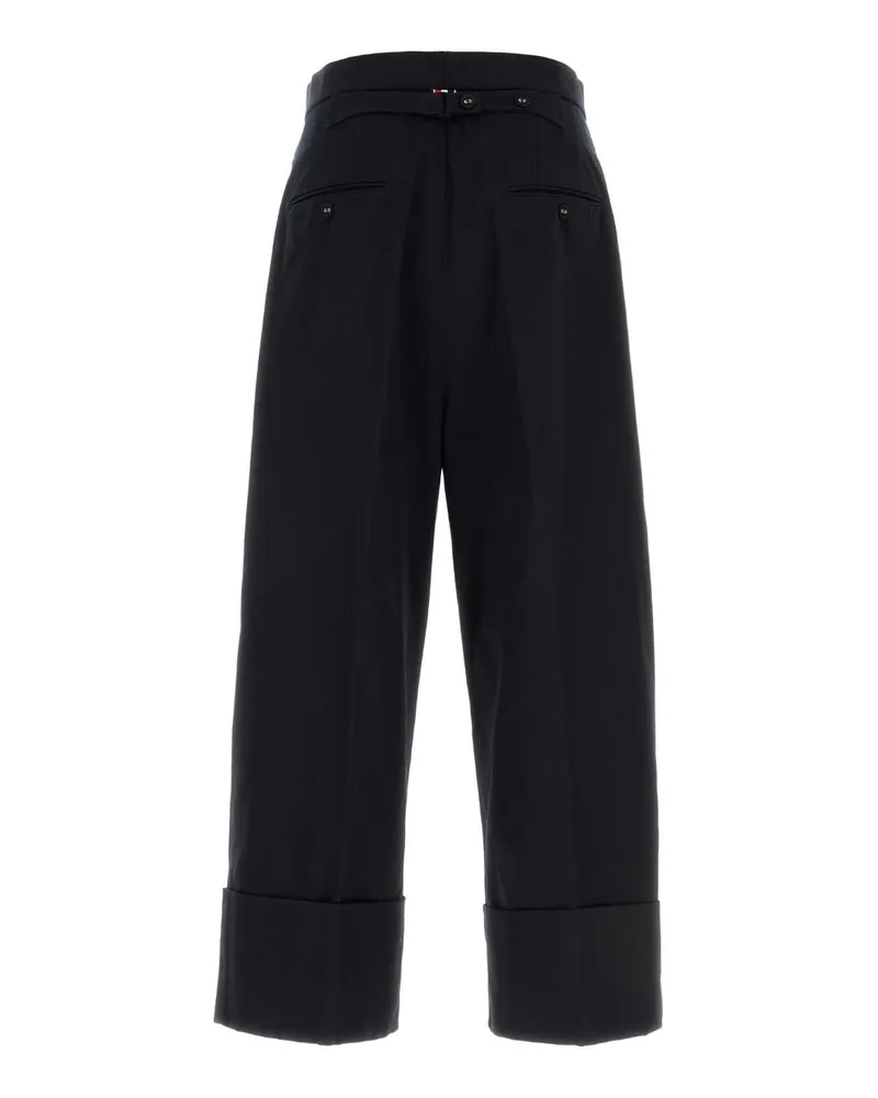 Thom Browne Mtc232af0175 415 Navy Cotton Lining: Cupro Pantaloni Trousers Navy