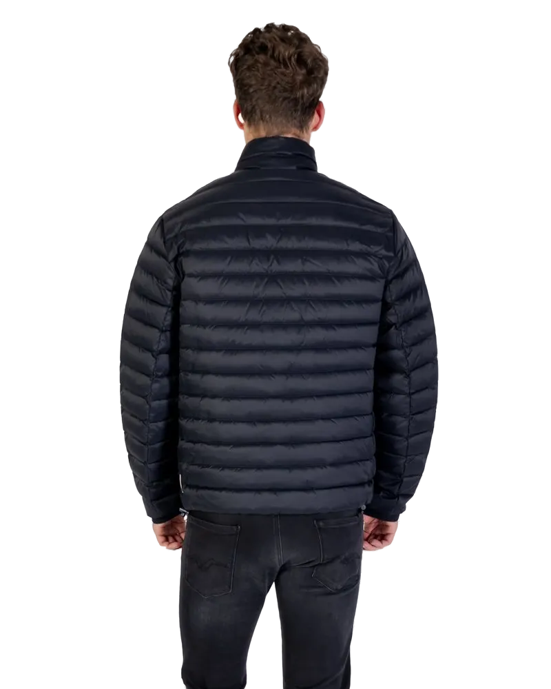 Armani Exchange Quilted Down-Effect Polyamide Down Jacket — Black Black