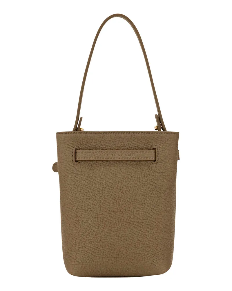 Longchamp Women's Handbag Green Calf Leather Bag Green