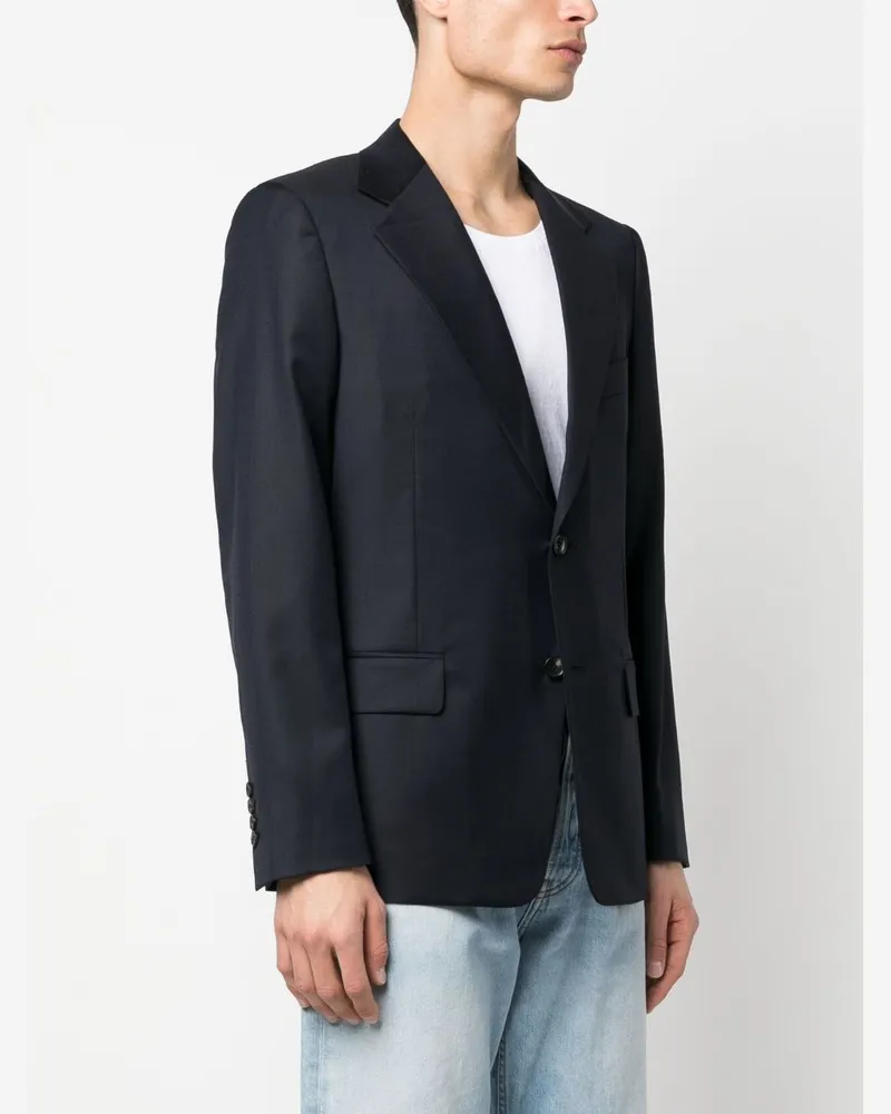Lanvin Virgin Wool Blazer — Navy Navy