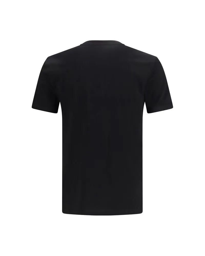 Versace Men's Black Cotton T-Shirt Black