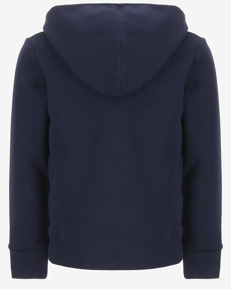 Gucci Boys' Cotton Sweatshirt With Logo Navy Knitwear Sweater Navy