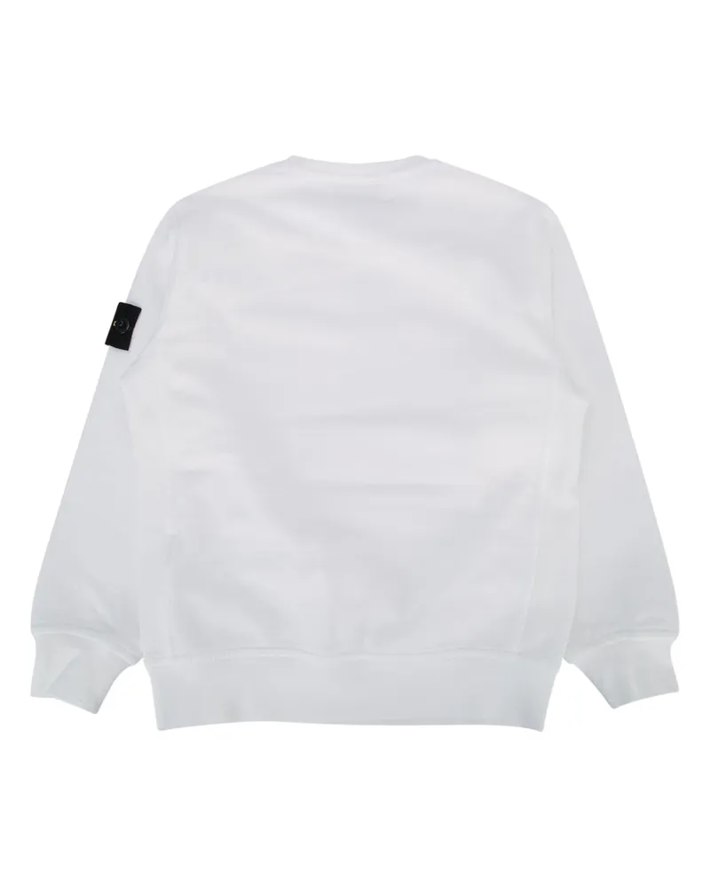 Stone Island Boys' Sweatshirt White Capo: Cotone Felpe Sweater White