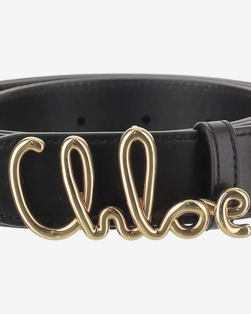 Chloé Women's Belt Leather Black Black