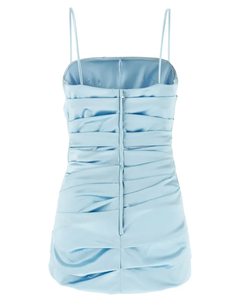Dolce & Gabbana Women's Blue Acetate Short Dress Blue