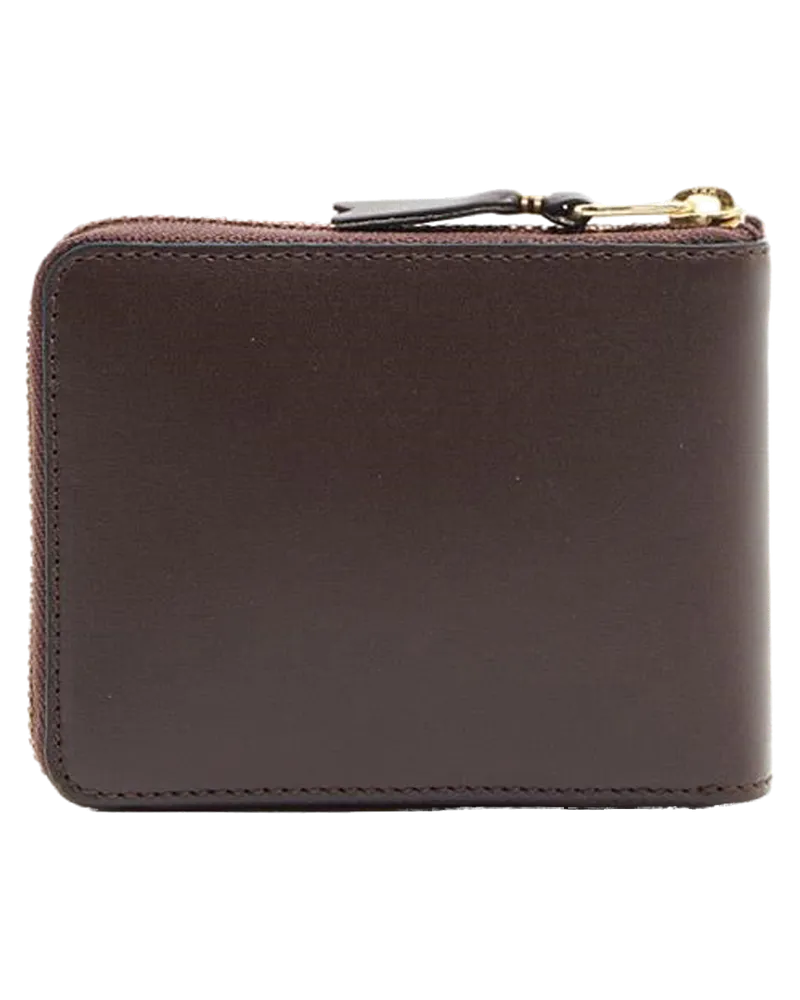 Comme des Garçons Cowhide Leather Wallet — Brown Brown