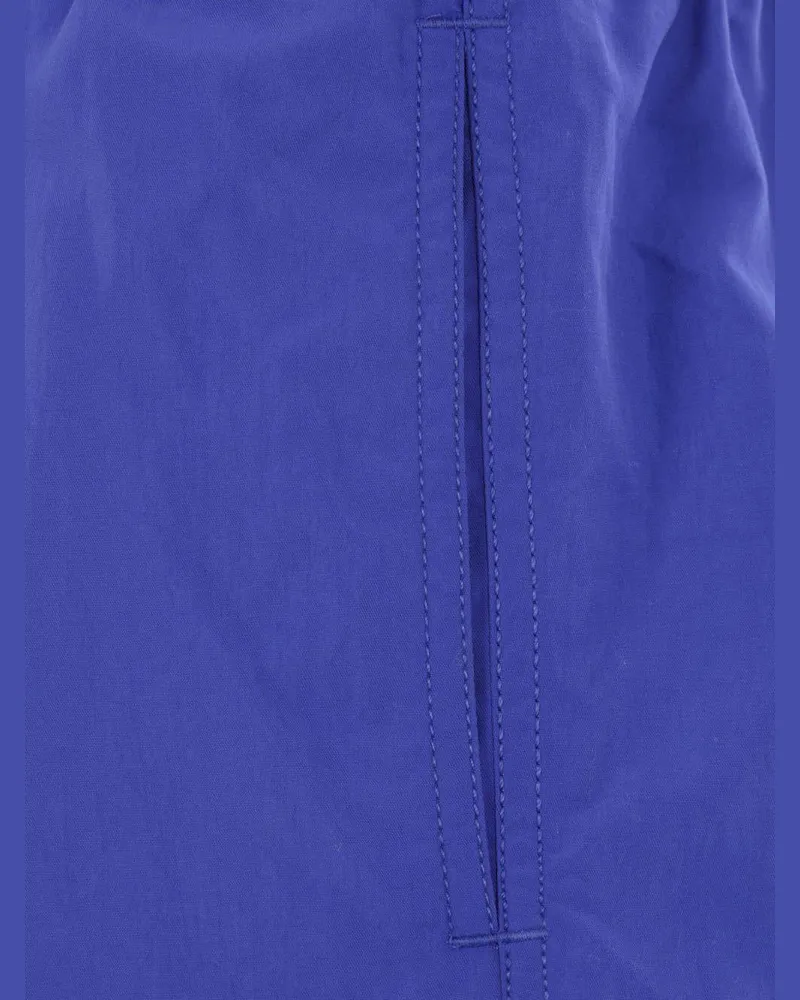 Vilebrequin Men Swim Shorts Moorea Ronde Des Tortues Maxi Blue Recycled Polyamide Suits Blue