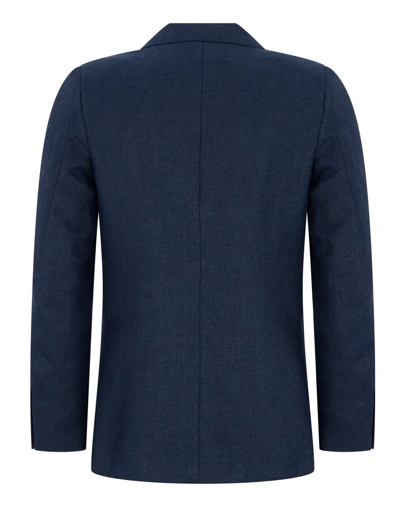 Ermenegildo Zegna Men's Blazer Cotton Jersey Blue Suit & Dinner Jackets Navy