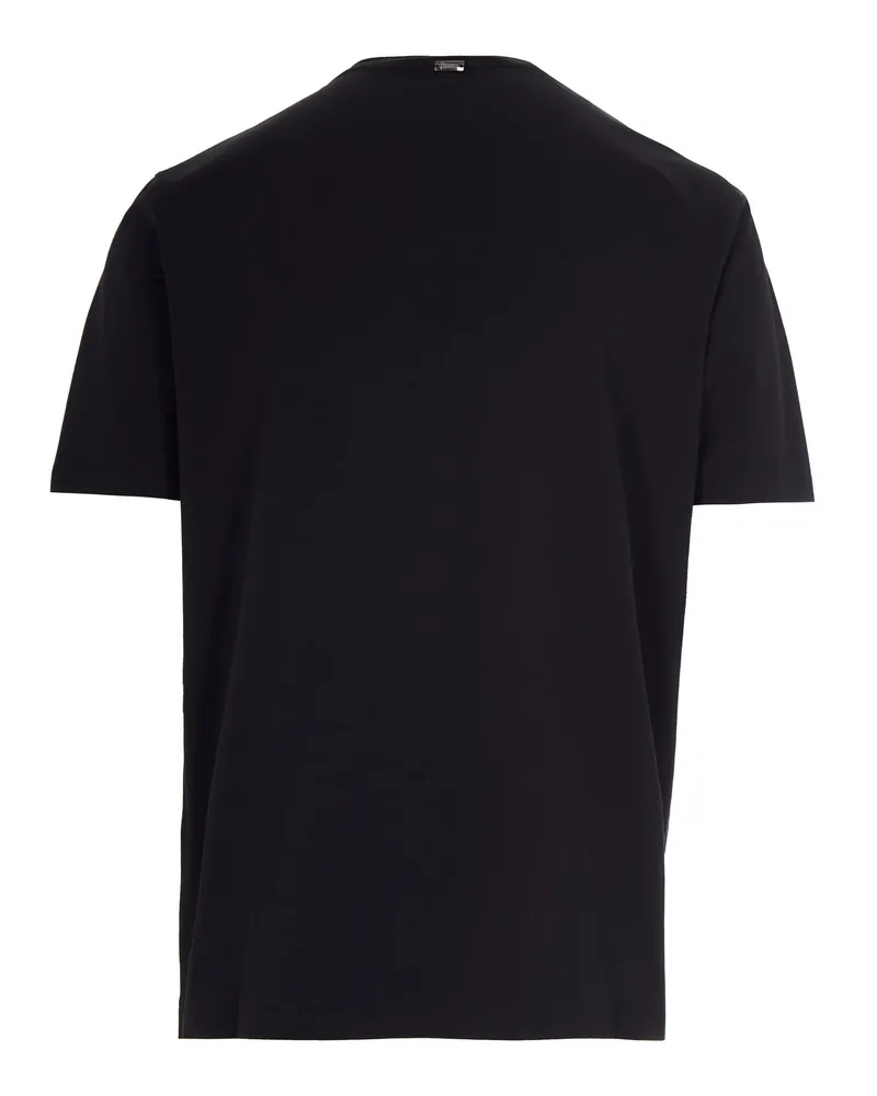 Herno Men's T-Shirt Jersey Stretch Black Cotton Elastane T-Shirts And Polos Black