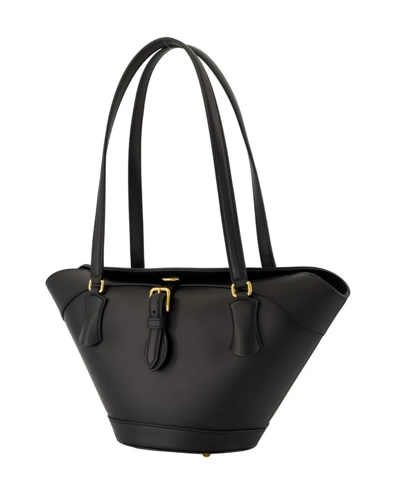 Dolce & Gabbana Women's Capri Shoulder Bag -  Leather Black Calfskin Shoulder-Hobo-Bags Black