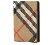 Men's Printed E-Canvas Card Holder Sand Polyurethane Polyester Cotton Portafogli Wallet