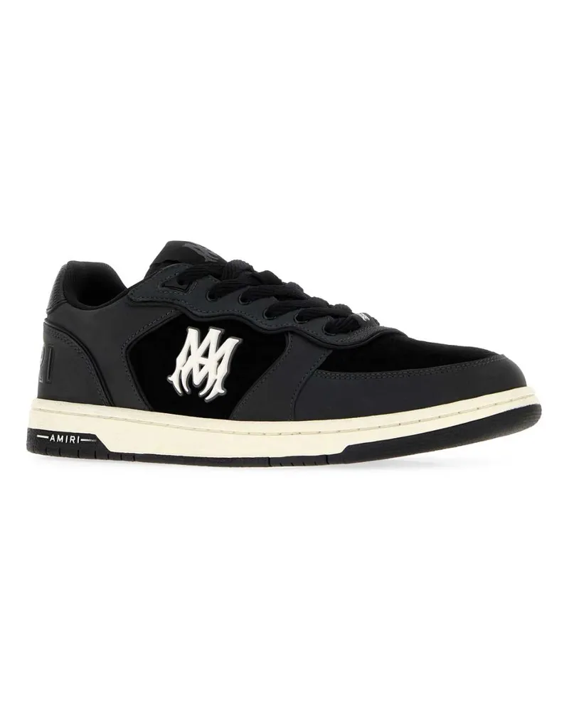 Amiri Men's Two-Tone Suede And Fabric Newport Sneakers Darkgrey Black