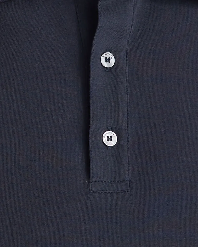 Peuterey Men's Polo Shirt Blue Graphite Cotton T-shirts And Polos 