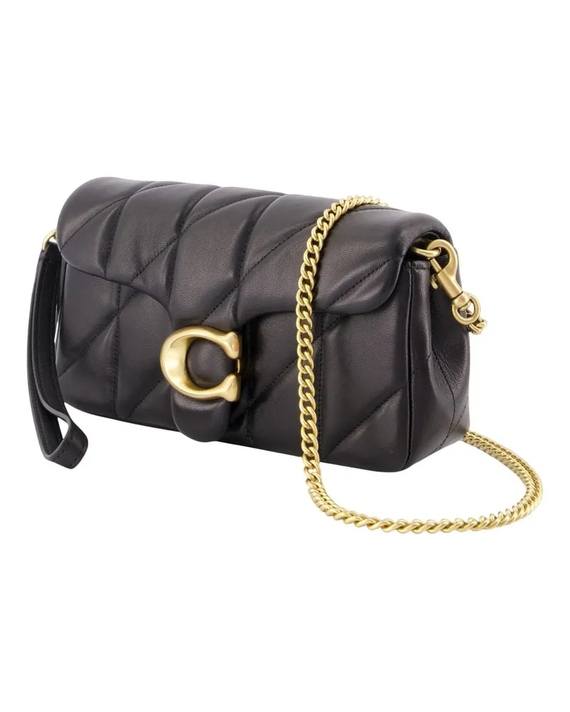 Coach Women's Tabby Chain Crossbody Bag Black Cowhide Black