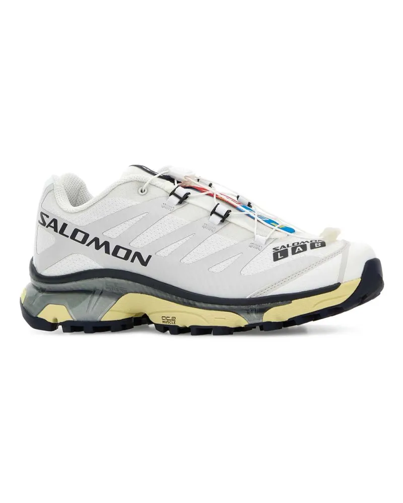 Salomon Unisex White Fabric Xt-4 Sneakers White-Lunar Rock-Night Sky White/lunar Rock/night White