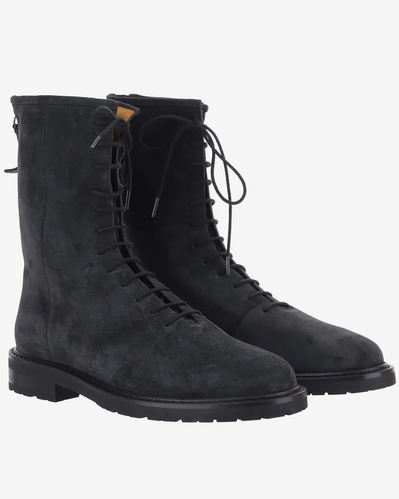 LEGRES Women's Ankle Boots Black Suede Black