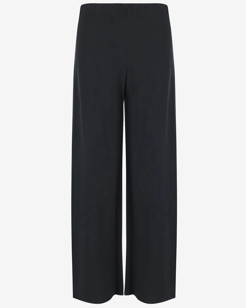 Vince Women's Fabric Pants Navy Acetate Trousers Navy