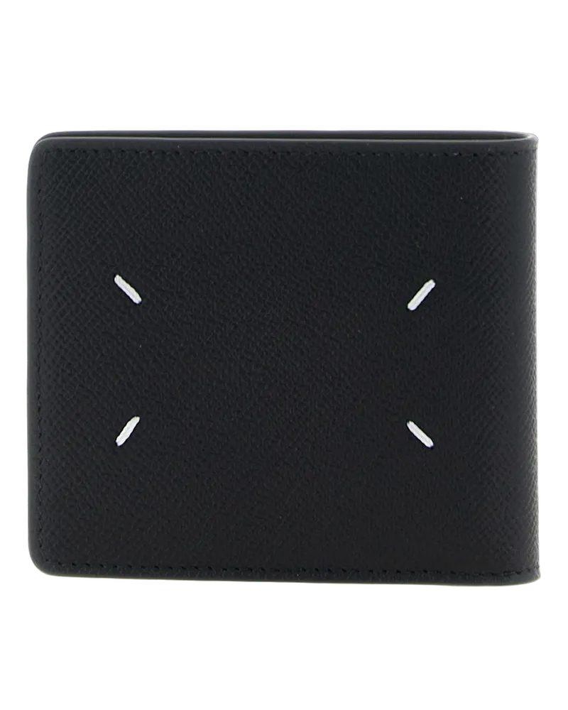 Maison Margiela Men's Black Calfskin Wallet Black