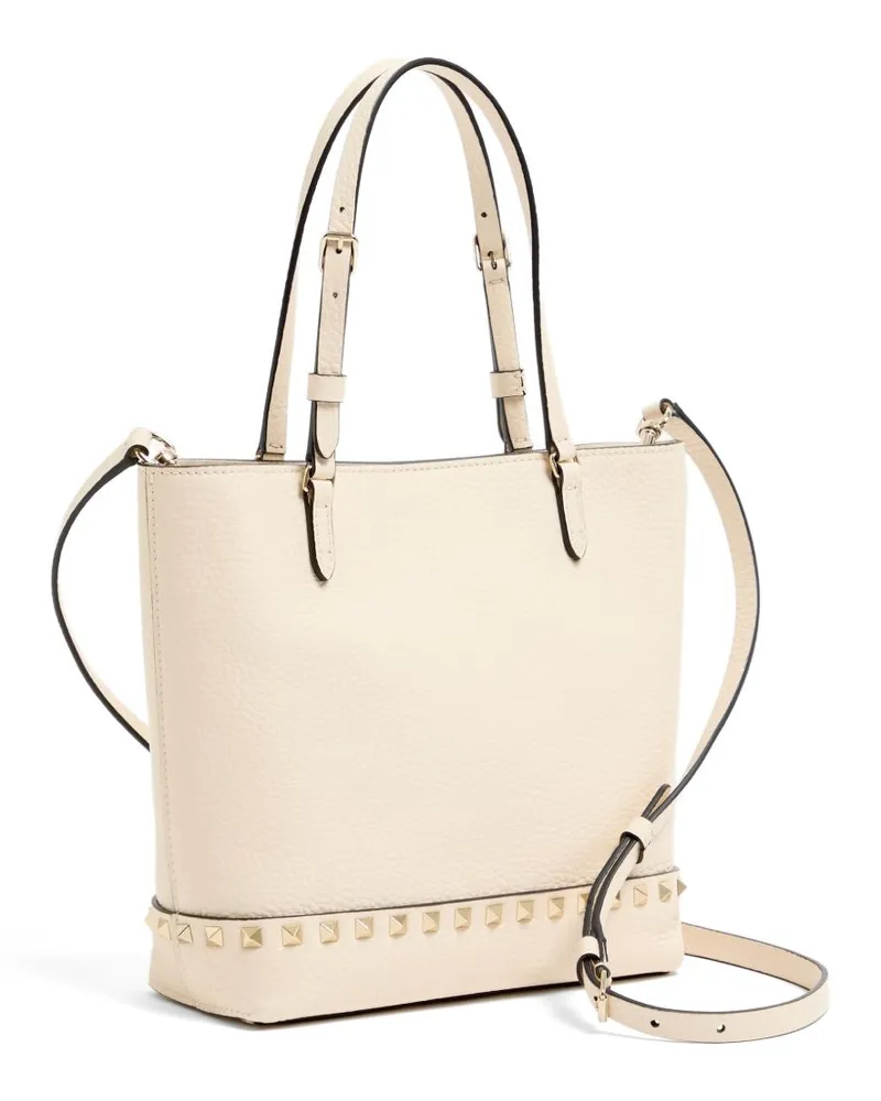 Valentino Garavani Rockstud Shoulder Bag — Cream Cream