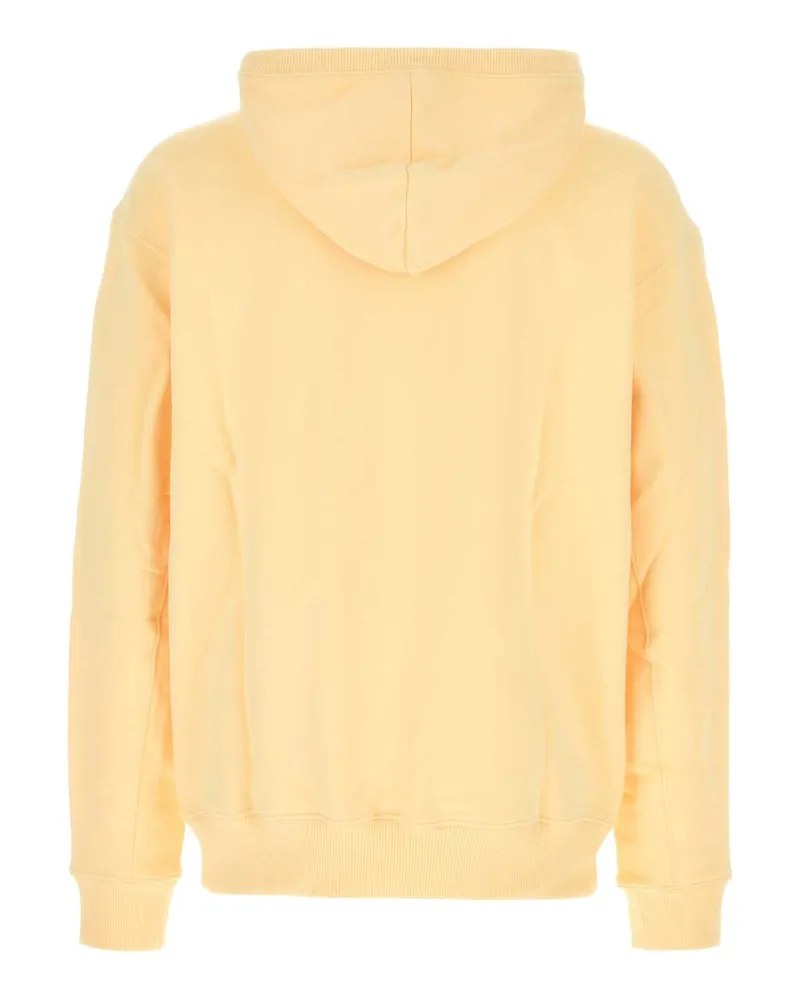 New Balance Men's Pastel Yellow Cotton Sweatshirt Calcium Exterior: Felpe Yellow