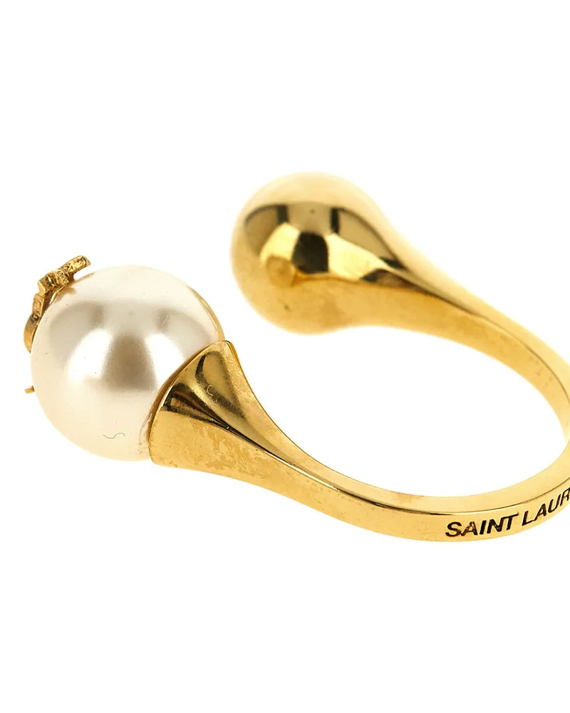 Saint Laurent Cassandre Ring — Gold Gold