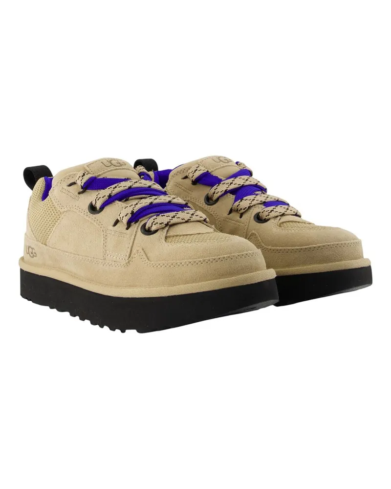 UGG Men's Lo Lowmel Sneaker Beige Calfskin Beige