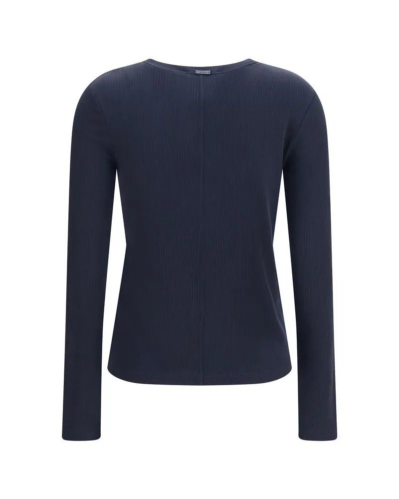 Max Mara Women Blue Lyocell Sweatshirt Clothing Navy