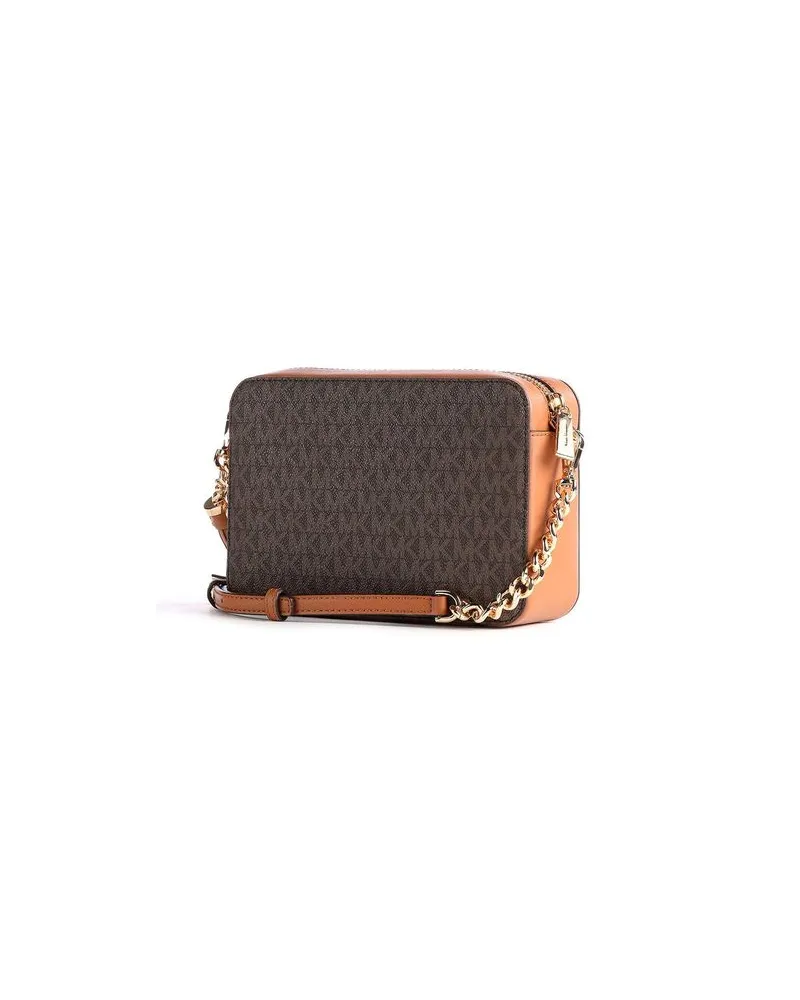 Michael Kors Coated Canvas Camera Bag — Brown Brown