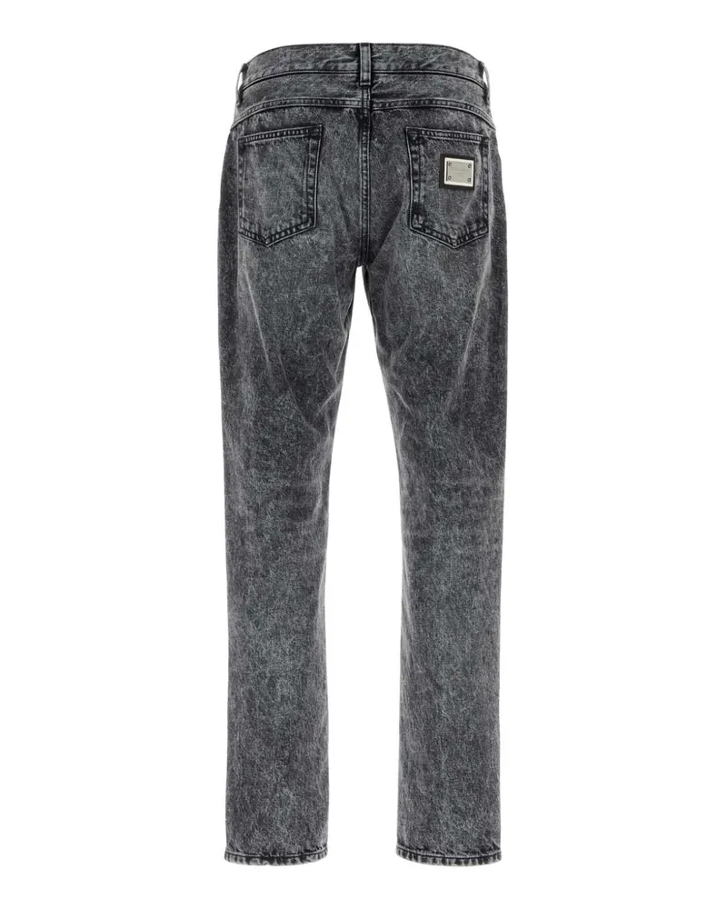 Dolce & Gabbana Men's Black Denim Jeans Varianteabbinata Gray