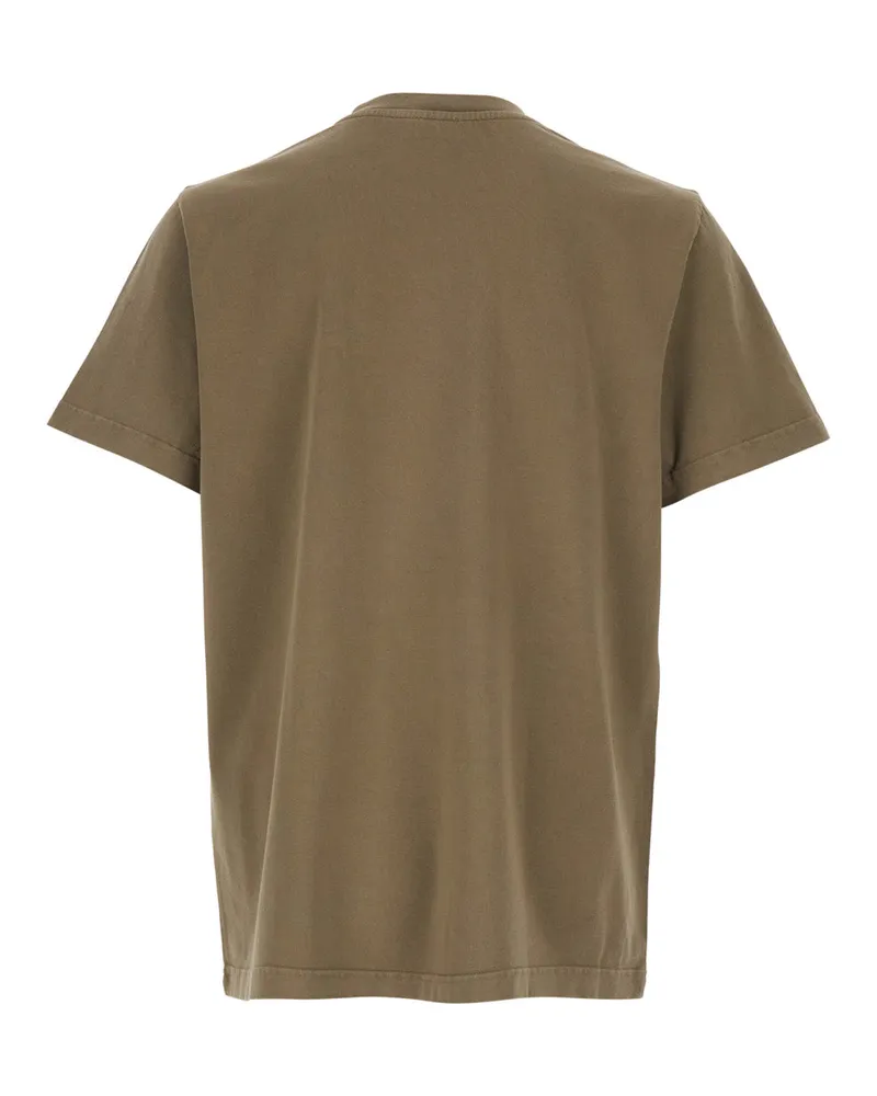 A.P.C. Logo-Printed Organic Cotton T-Shirt — Brown Brown