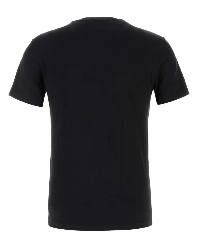 Emporio Armani Stretch Cotton T-Shirt — Black Black