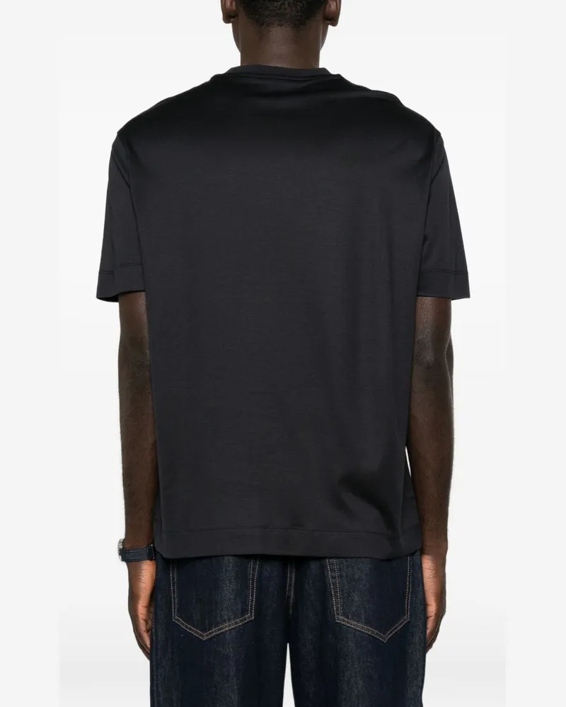 Emporio Armani Logo-Printed T-Shirt — Black Black